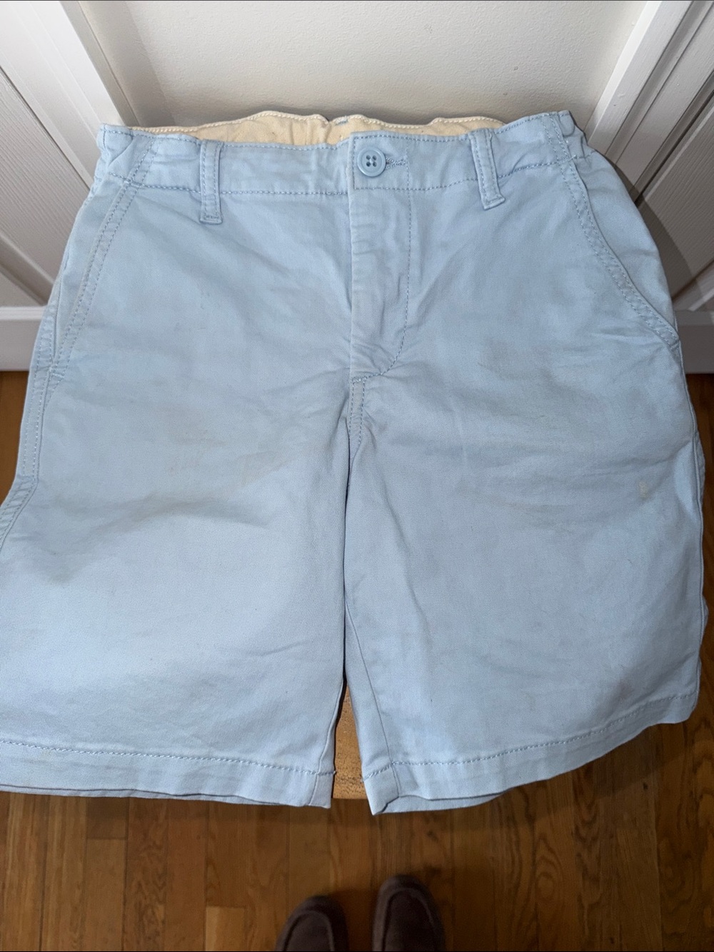 Boy’s Light Blue Cotton Chino Shorts